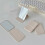 (Pink) Desktop Makeup Mirror Solid Color PU Leather Simple Portable Handheld Makeup Mirror Foldable Student Compact Cute Pocket Mirror 13