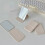 (Pink) Desktop Makeup Mirror Solid Color PU Leather Simple Portable Handheld Makeup Mirror Foldable Student Compact Cute Pocket Mirror 19