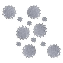 Unregelmäßig geformte, hitzebeständige Tischsets,-Hellgrau