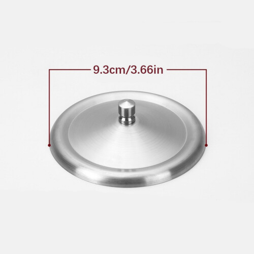 Edelstahl-Becherdeckel, Metall-Kaffeebecher-Abdeckung,-14cm 2