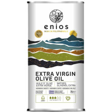 Enios Greek (Kalamata) Extra Virgin Olive Oil (3L). Premium First Cold Pressed,