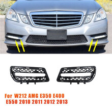 1Pair Front Bumper Fog Light Cover Grille Trim 2128851753 2128851853 for - W212 AMG E350 E400 E550 2010-2013