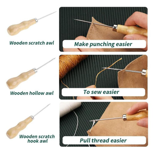 Bone Folders Kit, Bone Folders, Makers,Bookbinding Kit, for Bookbinding Making Paper Crafts Quilting Leathercraft C 2
