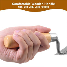 Finger Pointing Trowel Set, Brick Jointer 8/10/12/15mm Tools with Ergonomic Wooden Handle for Builders and DIY Masonry