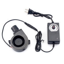 7530 Blower with Round Tube , 220V Household Adjustable Speed, Firewood-Fired Engine Barbecue Grill US Plug