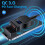 Motorcycle Usb Fast Cellular Charger Waterproof Type C Port Socket Connector with Cell Mobile Voltmeter Digital Charge 6
