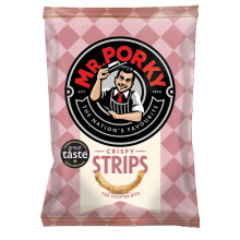 MR PORKY Crispy Strips – 14 x 35g Savoury Pork Snack Packs