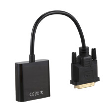 2X DVI to VGA Adapter Cable 1080P DVI-D to VGA Cable 24+1 25 Pin DVI Male to 15 Pin VGA Female Video Converter