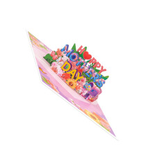 3D-Blumen-Popup-Karte, Muttertagskarte, 3D-Popup-Grußkarten mit