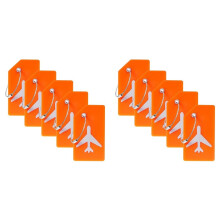 10X Silicone Luggage Tags Luggage Handbag Travel Suitcase Tags with Name Card Quick Discover Luggage