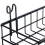 5X Hanging Basket for Wire Wall Grid Panel, Multi-Function Wall Storage and Display Basket, 40X10X5CM, Black Painted 1
