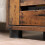 Storage Cupboard - Wood - Rustic Brown - Louvered Doors and Adjustable Shelf 6