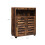 Storage Cupboard - Wood - Rustic Brown - Louvered Doors and Adjustable Shelf 8