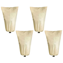 4 Stück Frostschutzhüllen für Gartenpflanzen,-Beige 80100