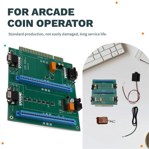 Multi JAMMA Extension Game PCB JAMMA Adapter with  Cable, for Arcade Coin Operator, Game Cabinet Machine ,2 in 1 2