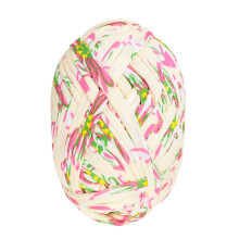 Katoenen Doek Strip Print Touw Diy Lichtgeel