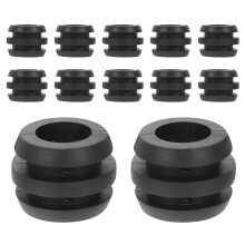 12 Rubberen Voetbal Bumpers 3,00x3,00x2,50 Cm Zwart