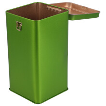Vintage Groene Metaal Theeblik Opbergdoos Stijlvol En Duurzaam