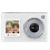 Câmera Digital Portátil Branca de 2,8 Polegadas com Resolução 5K HD e 21 MP, Telas Duplas Frontal e Traseira, Ideal para Estudantes, Selfies e 1