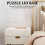 Draagbare Puzzelbox Standaard Voor Tabletop Opslag Beige 3