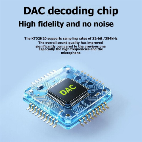 Type-C to 3.5mm Female Headphone DAC Adapter Cable 32-Bit/384kHz Audio Decoder with KT02H20 Chips