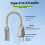 Type-C to 3.5mm Female Headphone DAC Adapter Cable 32-Bit/384kHz Audio Decoder with KT02H20 Chips 3