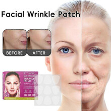 (2pcs) Triangle Wrinkle Patches for Face Overnight - Facial Patches, 144 Facial Adhesives per Box - Face Tape