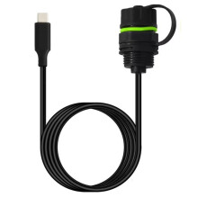 New 3.3ft M20 IP68 Waterproof USB 3.1 Type C Male to Female Extension Cable, Extender Dashboard Flush Panel