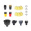 For  Multi-Functional Steam Cleaner Accessories Kit Replacement Round Brushes Hand Nozzle Cloths O-Rings Scraper 1