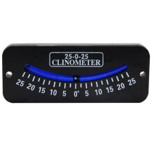 Compact ABS Inclinometer for Trail Hiking, Sailing, and Safety with Dual Scales 25-0-25