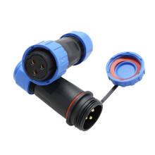 GEYA Connecteur Étanche SD20 Aviation, Câble de Connexion à Souder 3 Broches, Prise et Socket, Docking Mâle/Femelle en Ligne