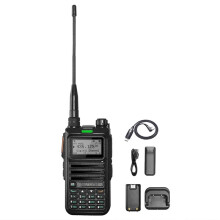 DM-UV4R 5W 1024CH Walkie Talkie Digital Analógico DMR Criptografia AES-256 SMS 3500mAh Modo Duplo Slot de Tempo Duplo Plugue EU