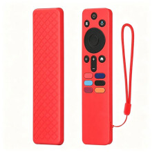 Protective Case Compatible with XMRM-N5 Remote Control Case Silicone Shockproof TV Remote Cover Red