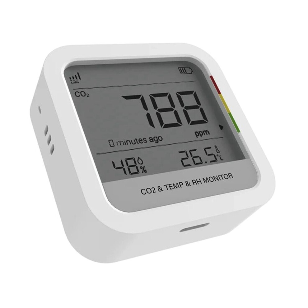 Brecantia Lorawan Co2 Temperature Humidity Monitor Ndir Analysis Built-In Buzzer Alarm Co2 Temp Rh Monitor 868Mhz