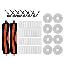 Compatible with S40 Pro / OV71GL Robot Vacuum Replacement Main Side Brush HEPA Filter Mop Cloth Accessories(20pcs)