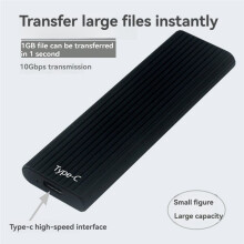 M.2 NVME SSD Gehäuse Mobiles Gehäuse M.2 zu USB3.2 Typ-C 10Gbps Externe Festplatte für 2230 2242 2260 2280 SSD