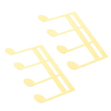 2St Compacte Muziekboek Clips Van Metaal Voor Diverse Instrumenten