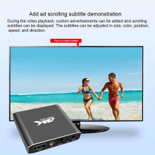 Reprodutor de Mídia HD Ad H.265 4K Reprodutor de Vídeo MP4 Full HD 1080P Reprodutor de HDD Multimedia Cartão Micro- TF Pen Drive USB EUA