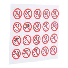 20St Veiligheid Waarschuwing Sticker PVC Voor Machine Gebruik
