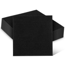 20St Zelfklevende Tapijttegels Zwart Polyester Voor Huiskamer En Hotel