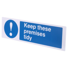 Acryl Keep These Premises Tidy Identificatiebord Sticker Voor Kantoor