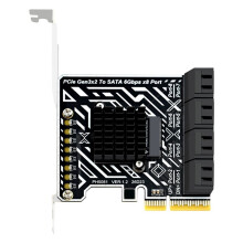 For NAS Synology PCIe 3.0 to 8-Port Adapter Expansion Card 6Gbps for FlyNAS ESXi Linux Windows PCIE Riser Card