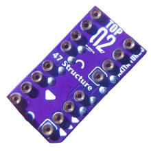 New Dual Op Amp Dual Turn Dual Adapter Board Direct Plug, 30u Copper Gold-Plated Syringe