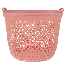 Roze Wasmand Met Handvat Van PP, Luchtige Wasopslag Thuis
