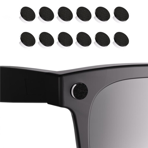 Enhanced LED Light Blocker Covers for Meta  Glasses - 12 -Pack Set White Base Version 1