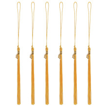 6St Gouden Academische Kwast Decoraties Polyester Zinklegering
