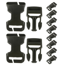 10St Verstelbare Plastic Rugzak Clips Donkergroen Duurzaam Sterk