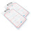 2St Wit Hockey Training Board Van PVC, Coaching Board Voor Kinderen 1