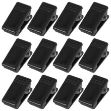 100St Extra Grote Badgeclips ABS Staal Zwart Voor Kantoor En Events