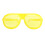 Unieke Gele Fun Glasses Party Oversized Shutter Brillen 1